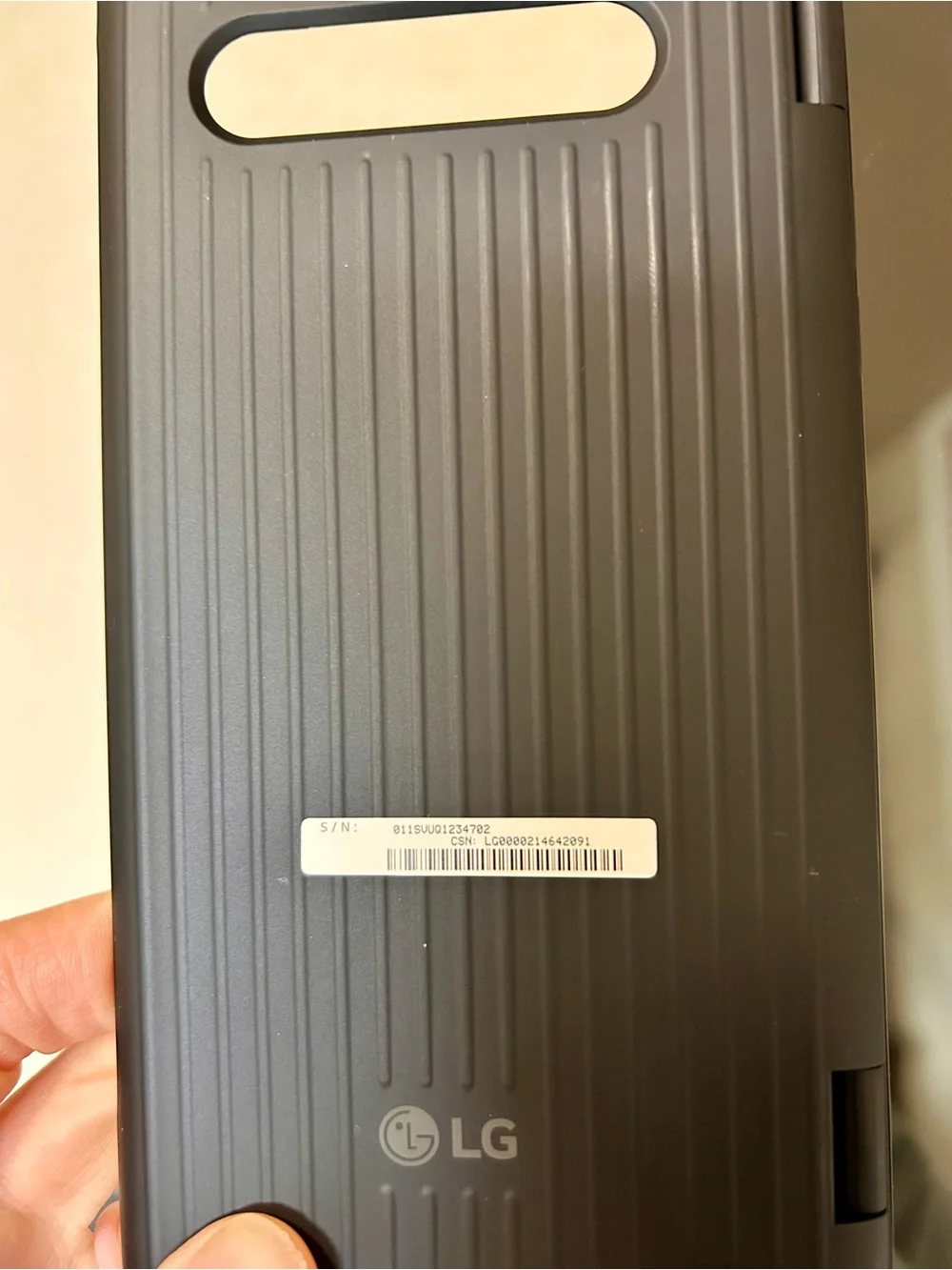 *Open box* LG Dual Screen Case for LG V60 ThinQ 5G Phone - Black WITH MAGNETIC D